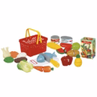 cesta de comida para cortar infantil