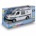 furgón policía juguete luz y sonido city heroes